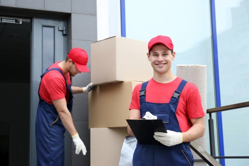 Removal team providing a transparent quote for a Docklands apartment move