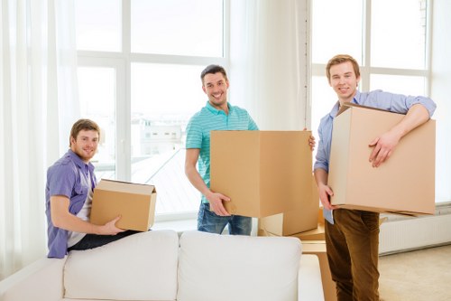 Docklands removal van helping with flat and business relocations