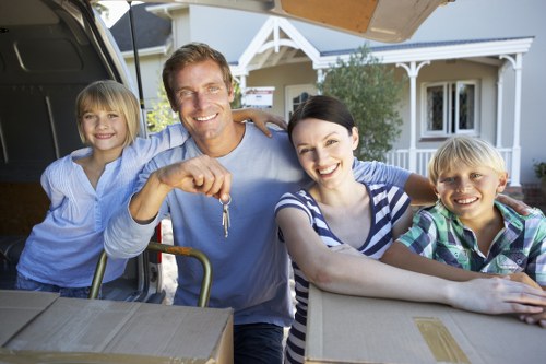Careful furniture loading for a Docklands home relocation