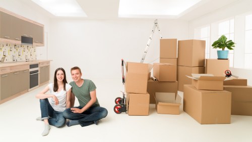 Risk assessment being carried out before a Docklands house move