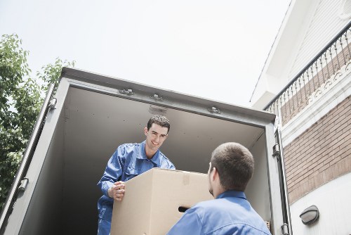 Commercial movers handling office furniture in Docklands