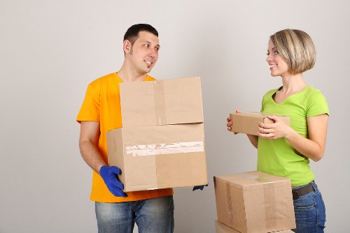 Local packing service preparation for Docklands office relocation